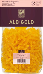 Nudle (kukuřice - rýže) Fusilli bez lepku BIO 250 g - ALB GOLD